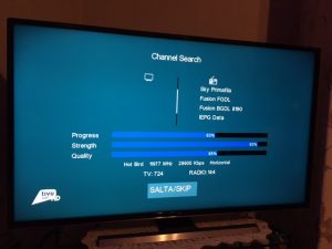 Tivusat Channel Search Stopped