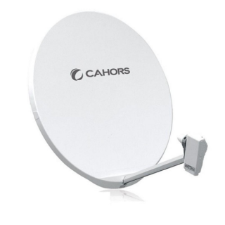Cahors 55cm Fibreglass Satellite Dish for Sky Freesat