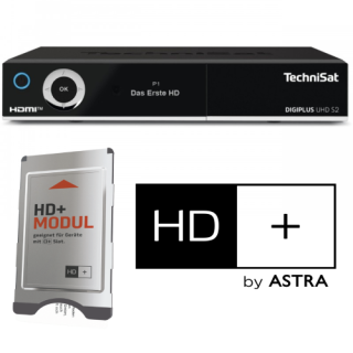 Technisat DIGIPLUS S2 4K Receiver with 6 Months German HD+ Package
